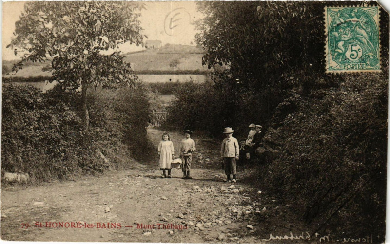 Carte postale ancienne Saint-Honore-les-Bains-Mont Theliaud