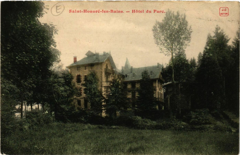 Carte postale ancienne St.Honoré les Bains-Hotel du Parc