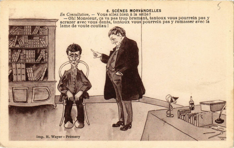 Carte postale ancienne Scenes Morvandelles