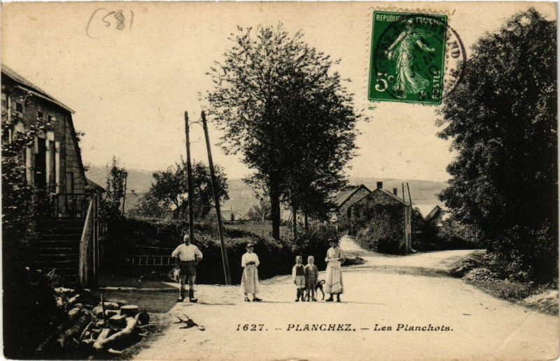Carte postale ancienne Planchez-Les Planchots à Planchez