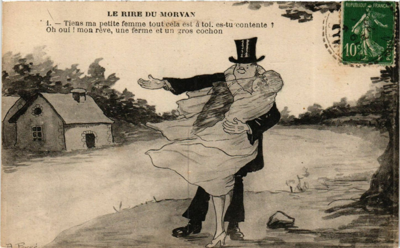 Carte postale ancienne Le Rire du Morvan
