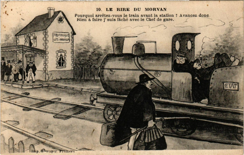 Carte postale ancienne Le Rire du Morvan