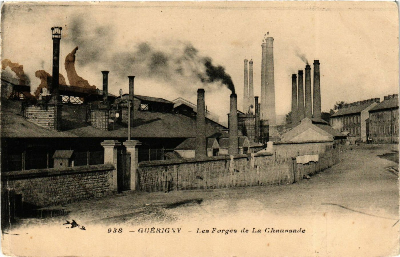 Carte postale ancienne Guerigny-Les Forges de la Chaussade à Guérigny