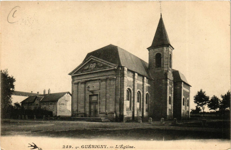 Carte postale ancienne Guerigny-L'Eglise à Guérigny