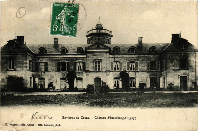 Carte postale ancienne Env. de Cosne-Chateau d'Inseches