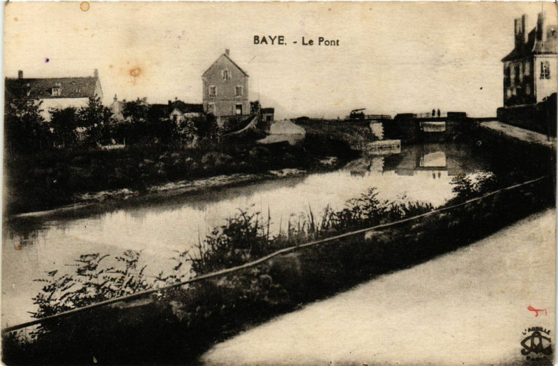 Carte postale ancienne Baye-Le Pont