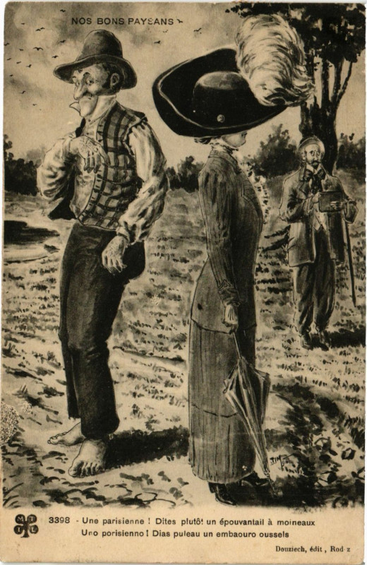 Carte postale ancienne Nos Bons Paysans