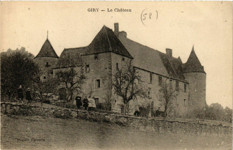Carte postale ancienne Giry-Le Chateau à Giry