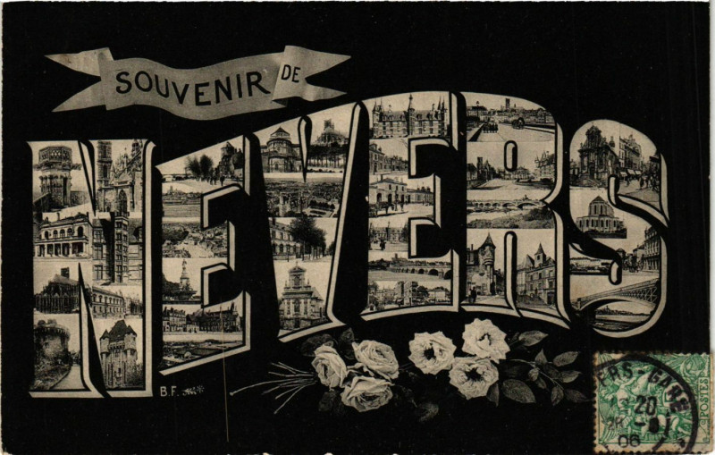 Carte postale ancienne Souvenir de Nevers à Nevers