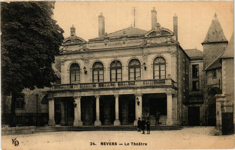 Carte postale ancienne Nevers - Le Theatre à Nevers