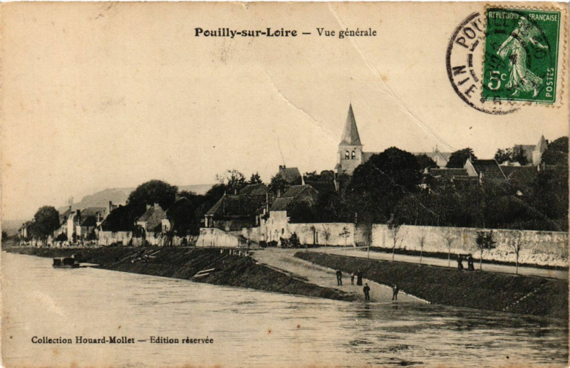 Carte postale ancienne Pouilly-sur-Loire - Ve gnerale à Pouilly-sur-Loire
