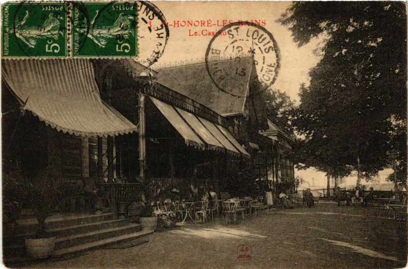 Carte postale ancienne Saint-Honore-les-Bains - Le Casino à Saint-Honoré-les-Bains