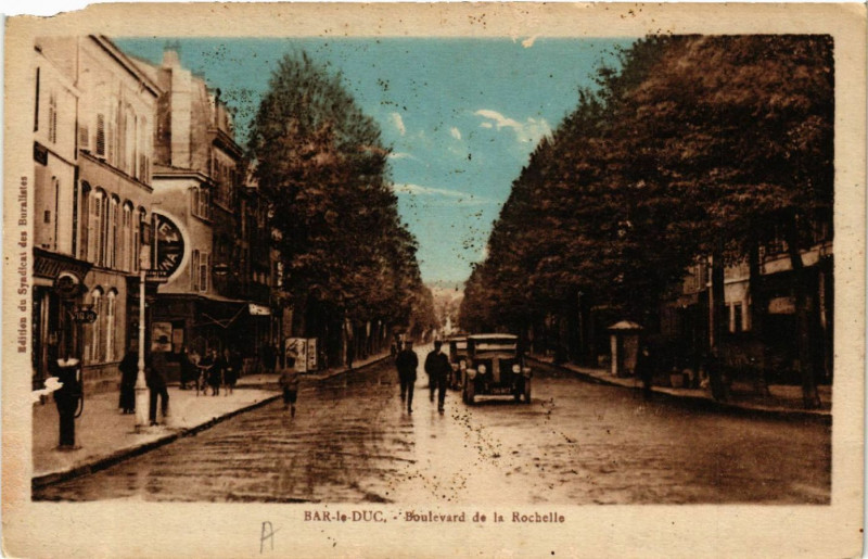 Carte postale ancienne Bar-le-Duc - Boulevard de la Rochelle à Bar-le-Duc