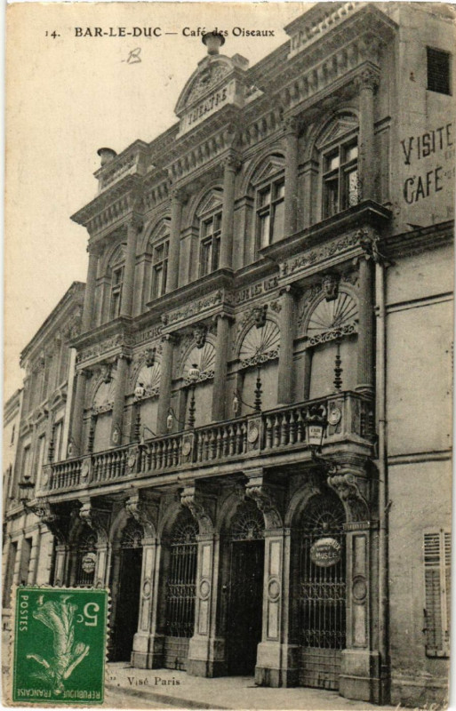 Carte postale ancienne Bar-le-Duc - Café des Oiseaux à Bar-le-Duc