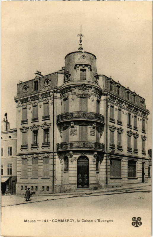 Carte postale ancienne Commercy - La Caisse d'Epargne à Commercy