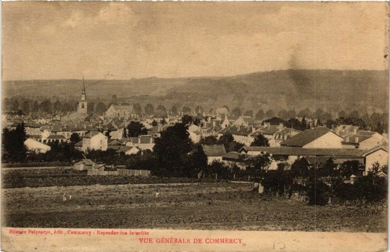 Carte postale ancienne Commercy - Vue générale de Commercy à Commercy