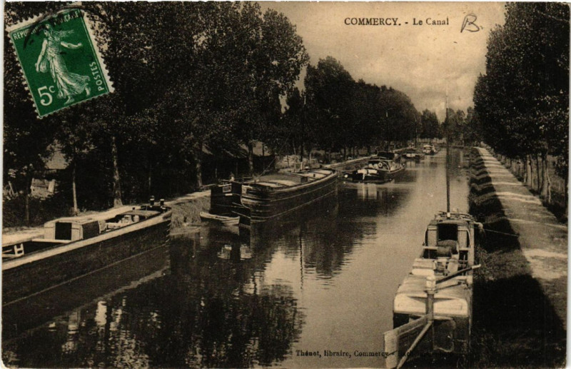 Carte postale ancienne Commercy - Le Canal à Commercy