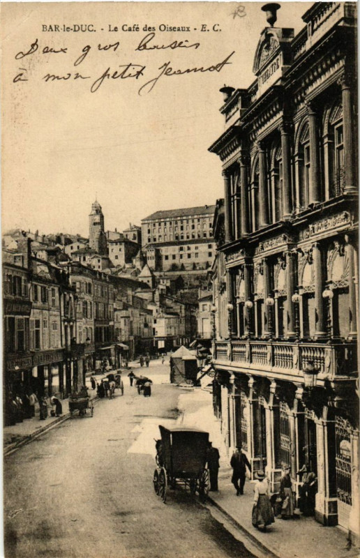 Carte postale ancienne Bar-le-Duc - Le Café des Oiseaux à Bar-le-Duc