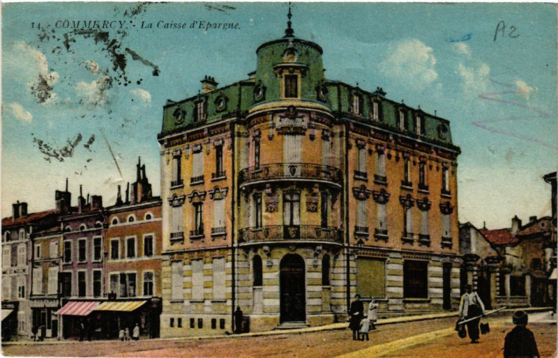 Carte postale ancienne Commercy - La Caisse d'Epargne à Commercy