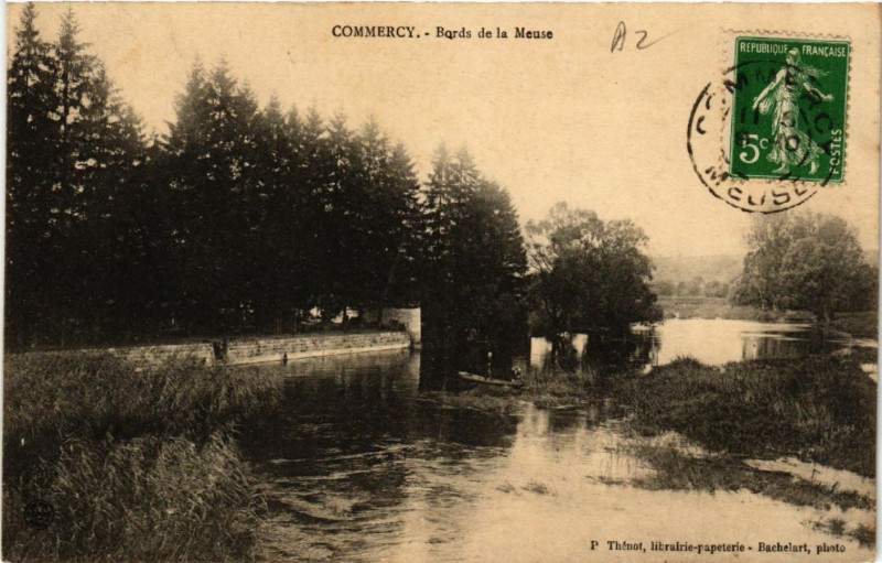 Carte postale ancienne Commercy - Bords de la Meuse à Commercy