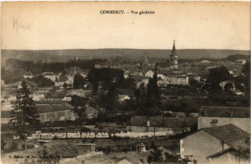 Carte postale ancienne Commercy - Vue générale à Commercy
