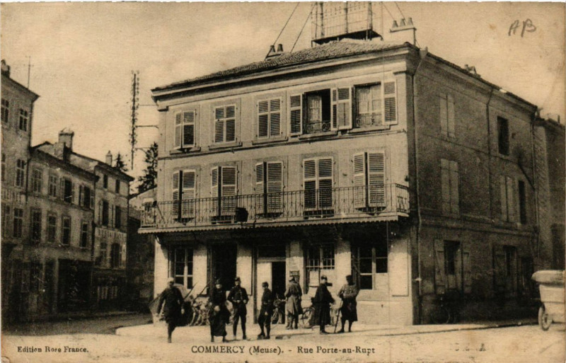Carte postale ancienne Commercy - Rue Porte-au-Rupt à Commercy