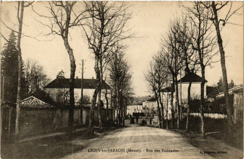 Carte postale ancienne Ligny-en-Barrois - Rue des Tanneries à Ligny-en-Barrois