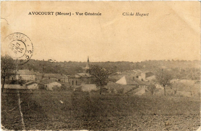 Carte postale ancienne Avocourt - Vue générale à Avocourt