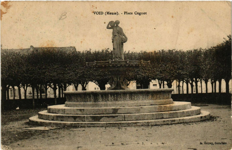 Carte postale ancienne Void - Place Cugnot