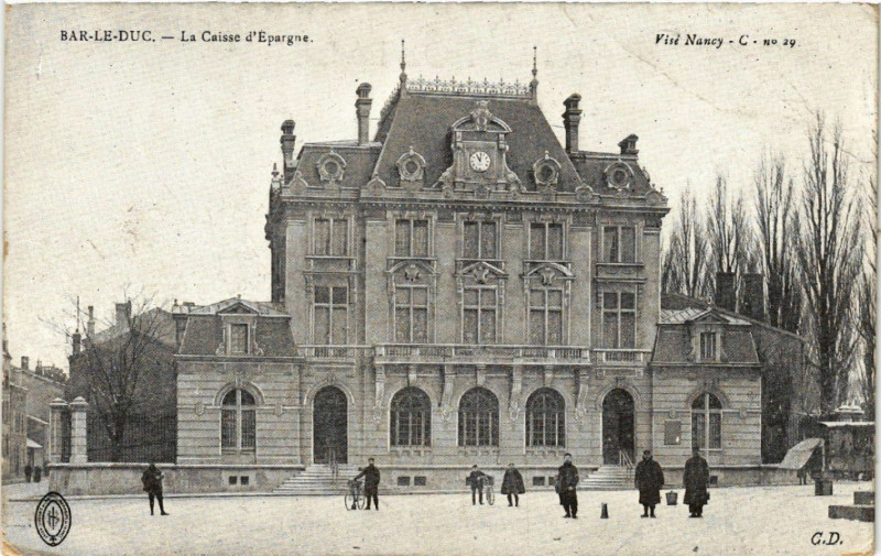 Carte postale ancienne Bar-le-Duc - La Caisse d'Epargne à Bar-le-Duc
