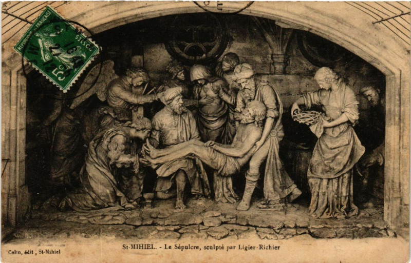 Carte postale ancienne Saint-Mihiel - Le Sepulcre - sculpté par Ligier-Richier à Saint-Mihiel