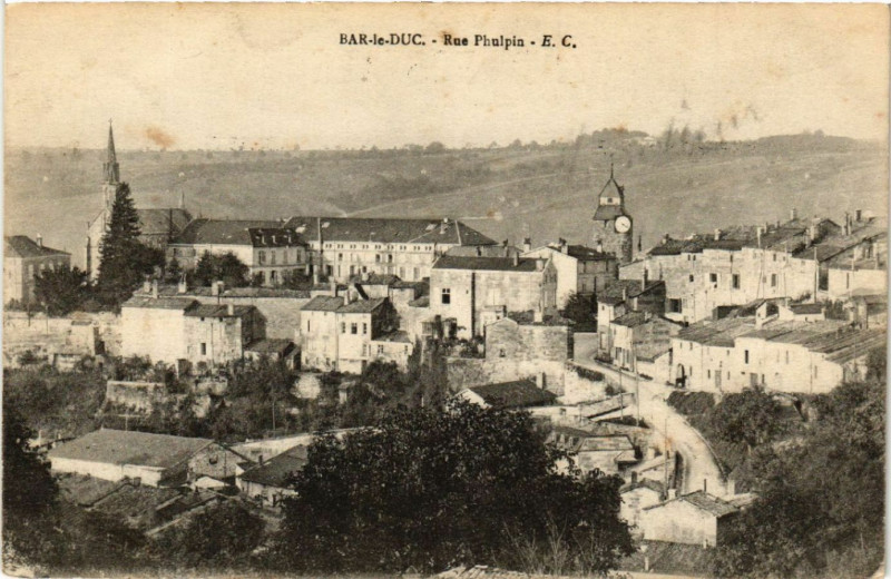 Carte postale ancienne Bar-le-Duc - Rue Phulpin à Bar-le-Duc