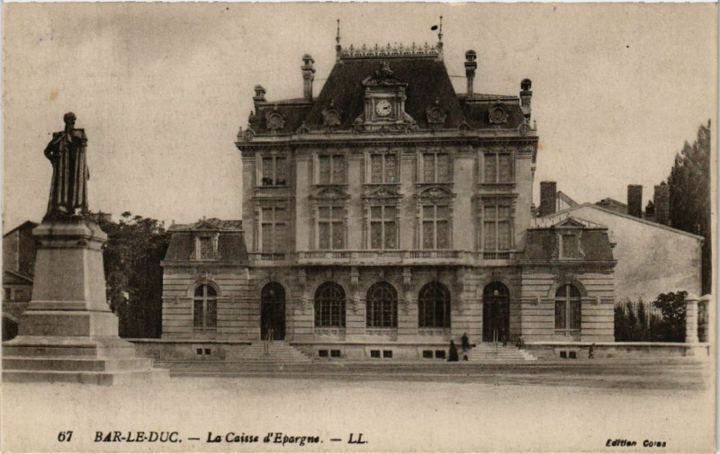 Carte postale ancienne Bar-le-Duc - La Caisse d'Epargne à Bar-le-Duc