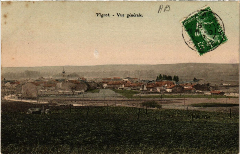 Carte postale ancienne Vignot - Vue générale à Vignot