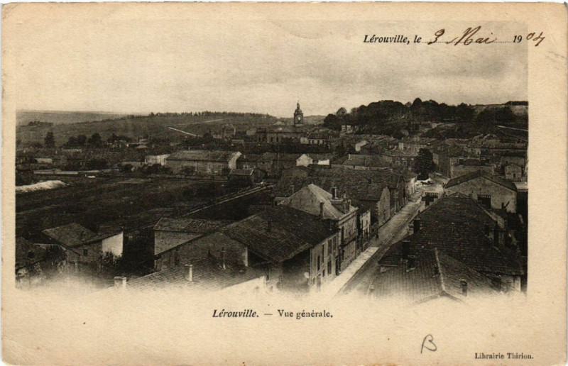 Carte postale ancienne Lerouville - Vue générale à Lérouville