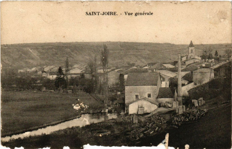 Carte postale ancienne Saint-Joire - Vue générale à Saint-Joire