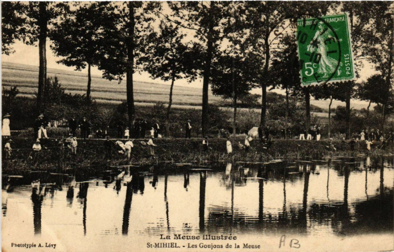Carte postale ancienne Saint-Mihiel - Les Goujons de la Meuse à Saint-Mihiel