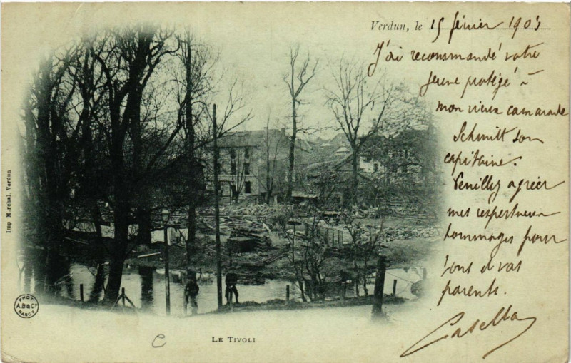 Carte postale ancienne Verdun - Le Tivoli à Verdun