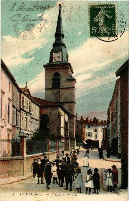 Carte postale ancienne Commercy - Eglise à Commercy