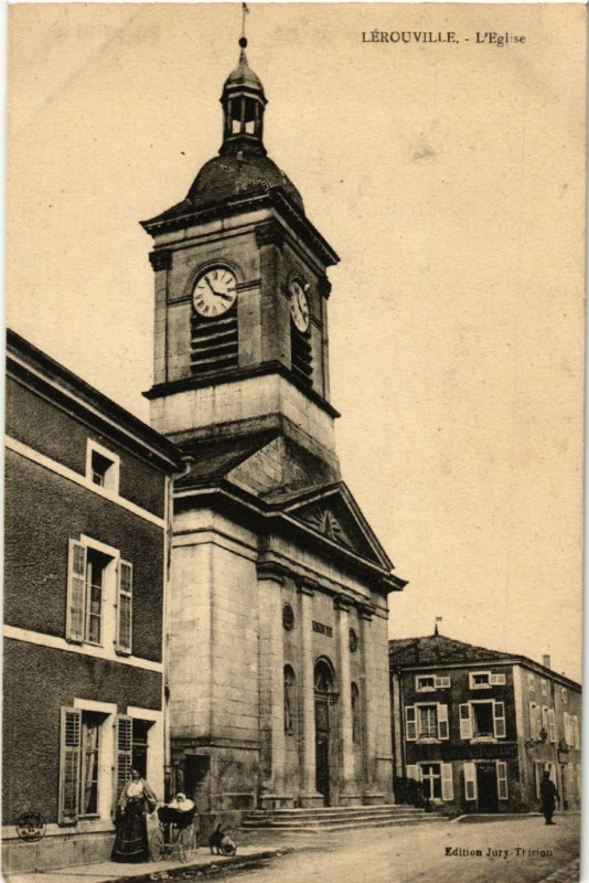 Carte postale ancienne Lerouville - Eglise à Lérouville