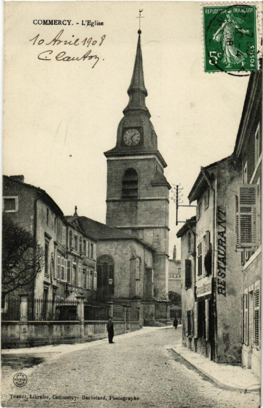 Carte postale ancienne Commercy - Eglise à Commercy
