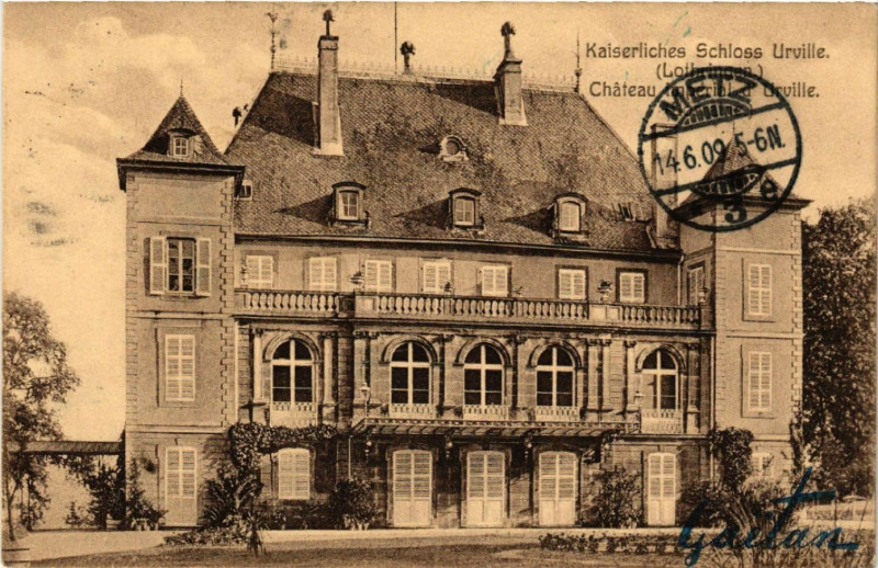 Carte postale ancienne Urville - Chateau Imperial d'Urville
