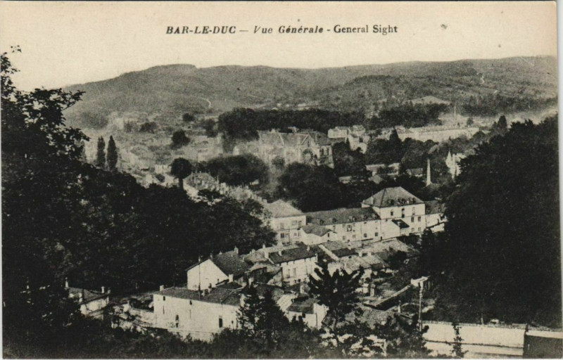 Carte postale ancienne Bar-le-Duc Vue Générale General Sight à Bar-le-Duc