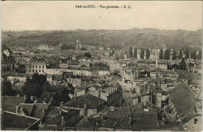 Carte postale ancienne Bar-le-Duc Vue générale à Bar-le-Duc