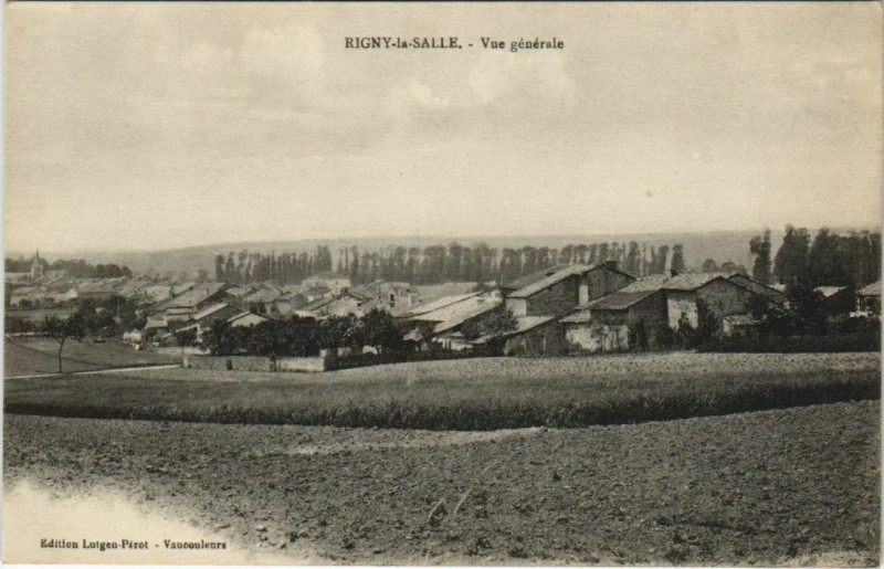 Carte postale ancienne Rigny La Salle Vue générale à Rigny-la-Salle