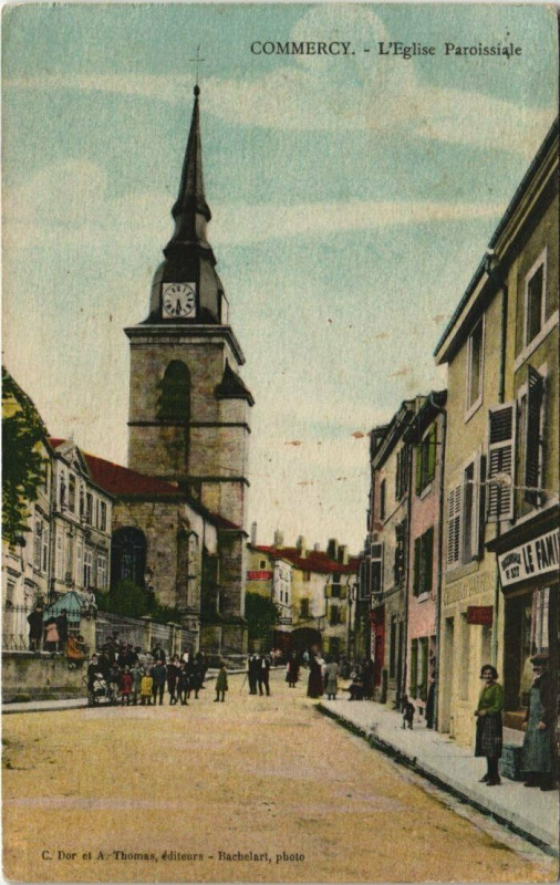 Carte postale ancienne Commercy L'eglise Paroissiale à Commercy