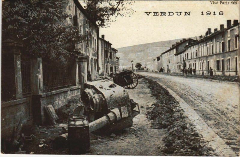 Carte postale ancienne Verdun 1916 à Verdun