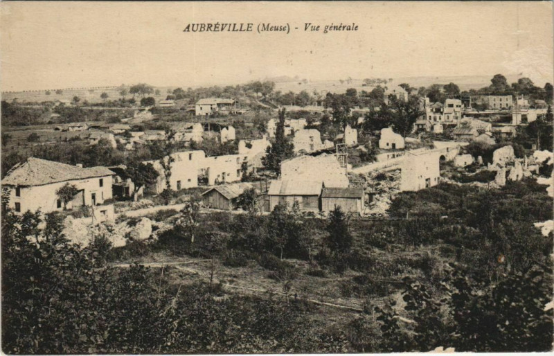 Carte postale ancienne Aubréville Vue Generale à Aubréville