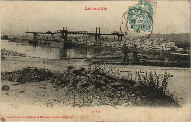 Carte postale ancienne Lerouville Le Port à Lérouville