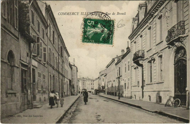 Carte postale ancienne Commercy Illustre - Rue de breuil à Commercy